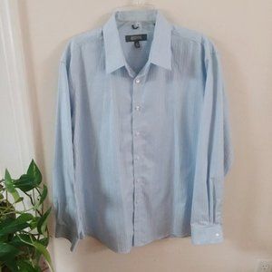 Kenneth Cole Reaction Lite Blue Dress Shirt